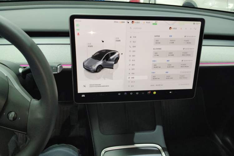 Used Tesla Model Y 2023 Rear-Wheel-Drive Version Audio And AC Panel