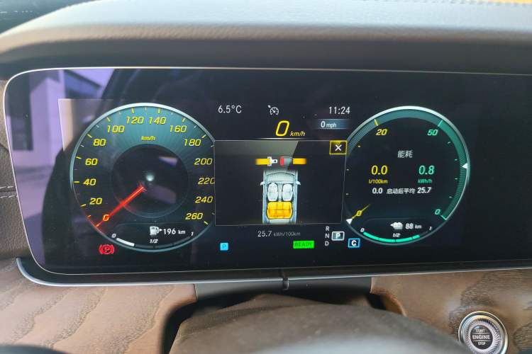 Used Mercedes-Benz E-Class New Energy 2022 Restyled E 350 e L Plug-in Hybrid Sports Sedan Instrument Cluster