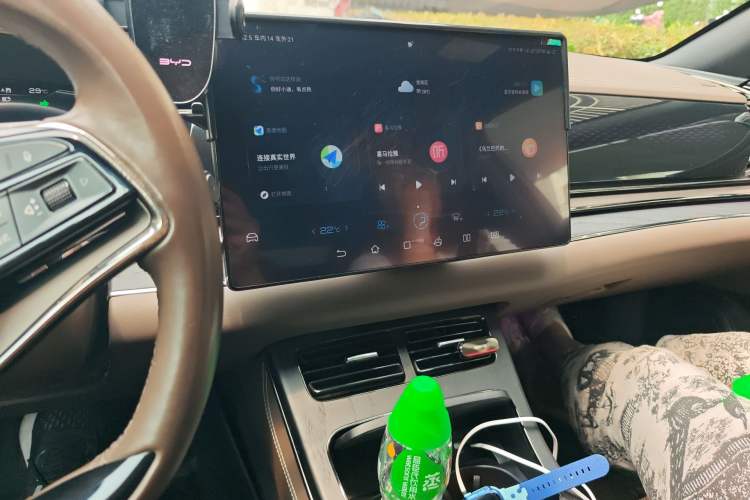 Used BYD Han 2020 DM Four-Wheel Drive Performance Edition Prestige Model Audio And AC Panel