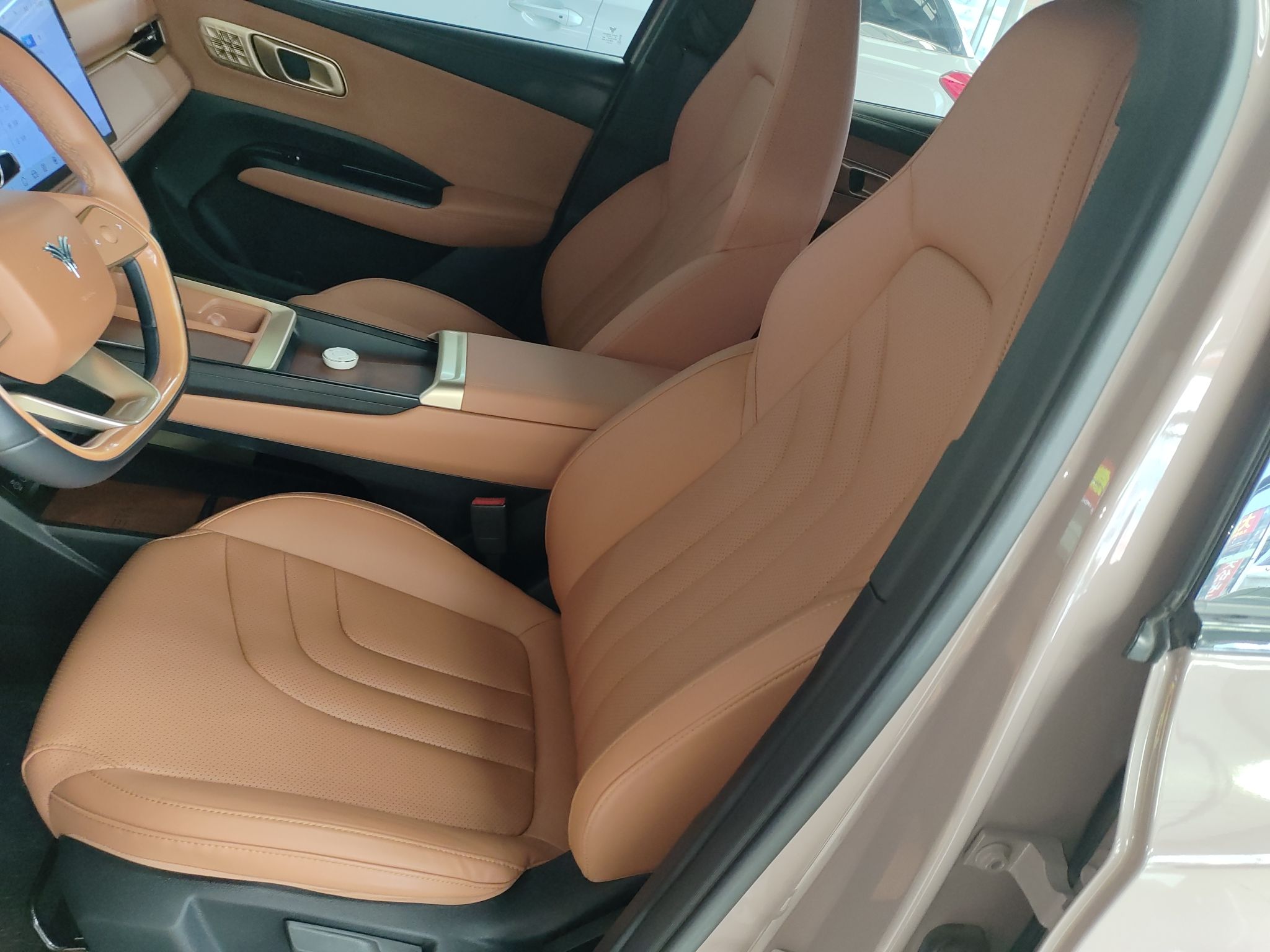 Переднее сиденье в автомобиле