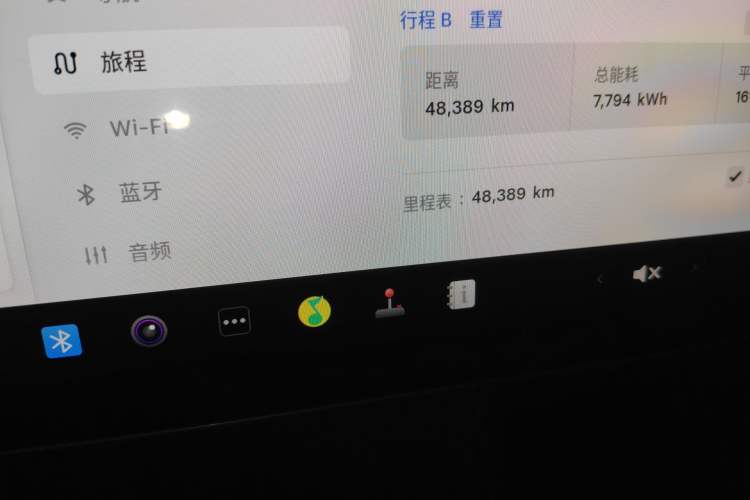 Used Tesla Model Y 2022 Revised Version Rear-Wheel Drive Odometer Close Up