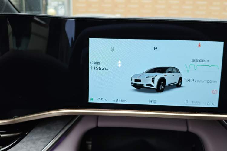 Used Hongqi Tiangong 08 2025 680 Ultra Four-Wheel-Drive Version Odometer Close Up