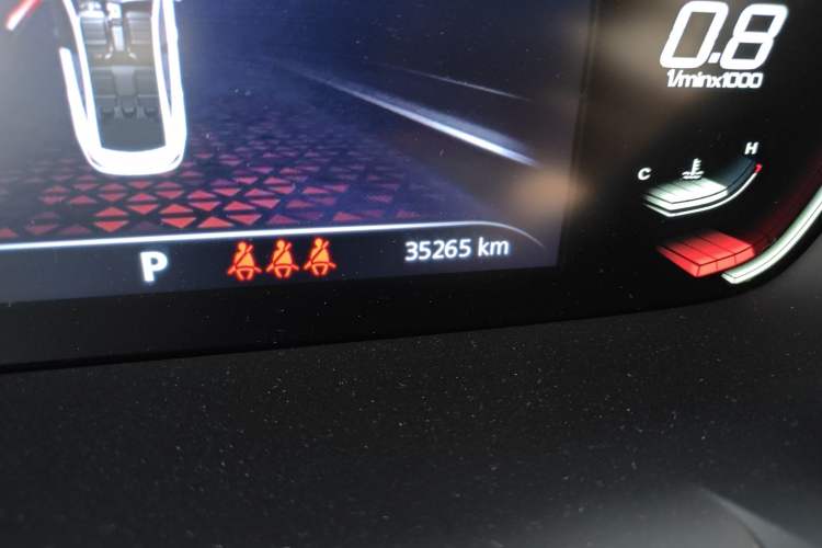 Used MG 5 2021 Revised 300TGI DCT Elegant Luxury Flagship Edition Odometer Close Up