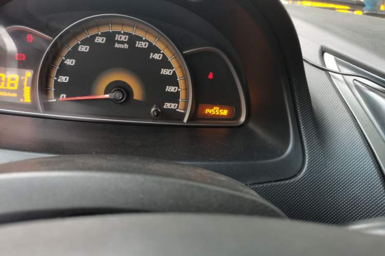 Used Chevrolet Sail 2013 Sedan 1.4L Manual Ideal Happiness Edition Odometer Close Up