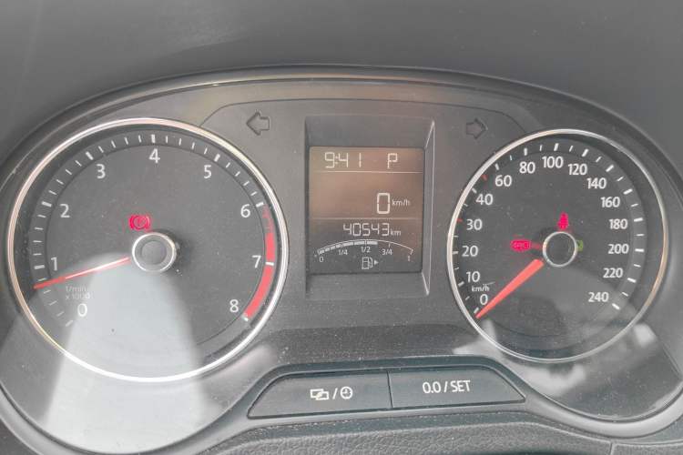 Used Volkswagen Polo 2016 1.6L Automatic Comfort Model Odometer Close Up