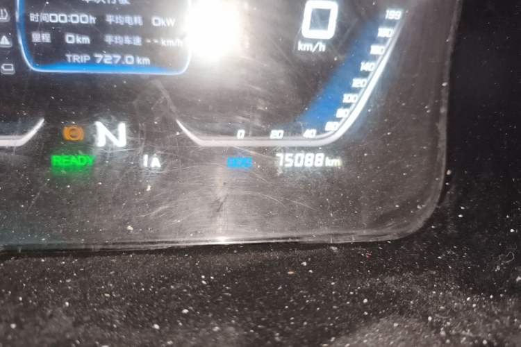 Used Jinbei New Hiace EV 2022 Profit-Making Type Odometer Close Up