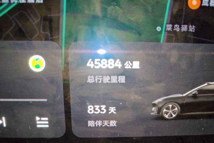 Used Nio ET5T 2023 75 kWh Touring Odometer Close Up