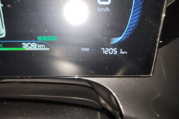 Used BYD e2 2023 Luxury Model Odometer Close Up