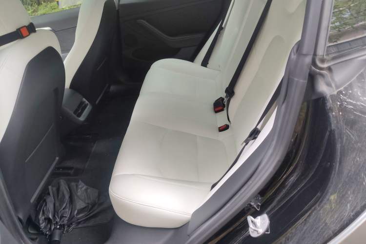 Used Tesla Model 3 2022 Performance High-Performance All-Wheel-Drive Version Left Rear Seat