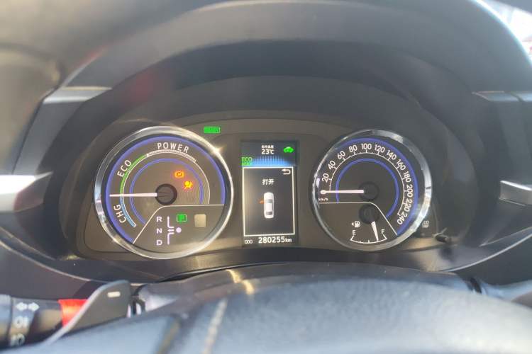 Used Toyota Levin 2016 Dual-Engine 1.8H GS E-CVT Elite Model with Sunroof Instrument Cluster