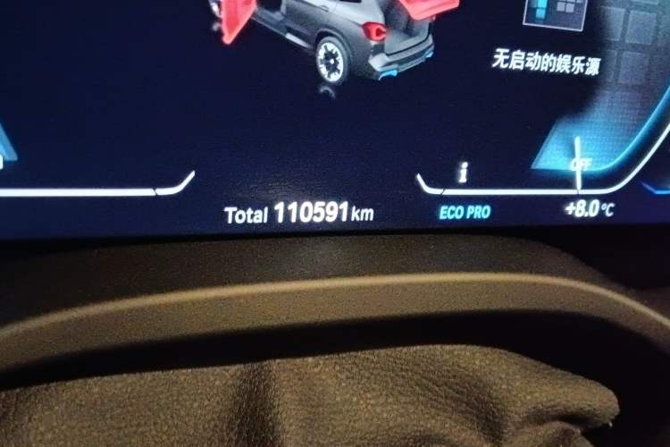 Used BMW iX3 2022 Leading Model Odometer Close Up