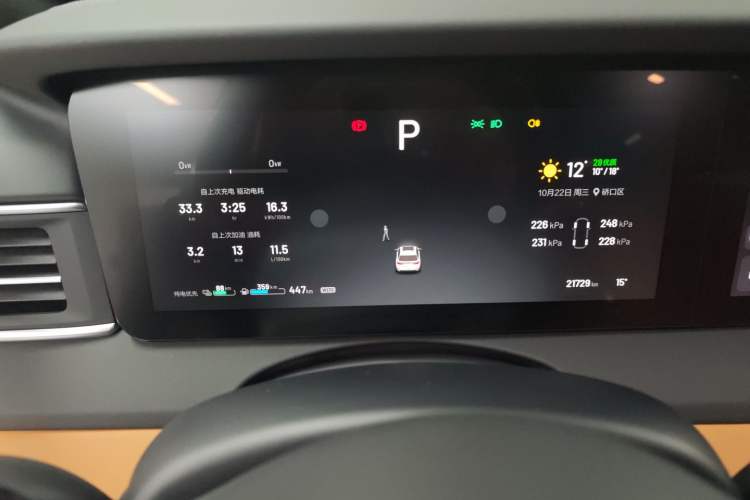 Used Li Auto ONE 2021 Extended-Range 6-Seater Version Instrument Cluster