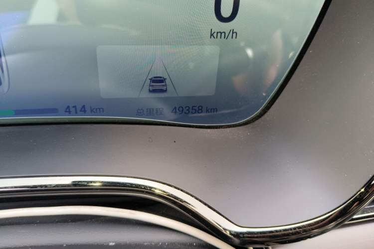 Used BYD Han 2024 EV Glory Edition 605KM Front-Wheel-Drive Premium Model Odometer Close Up