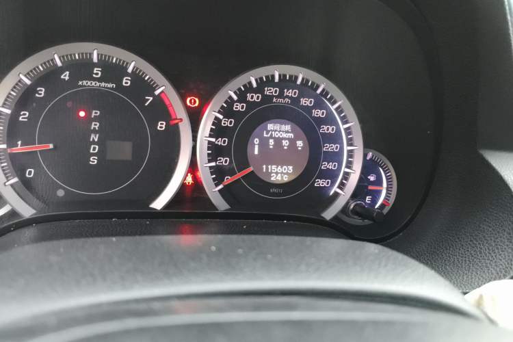 Used Honda Spirior 2013 2.4L Luxury Edition Odometer Close Up