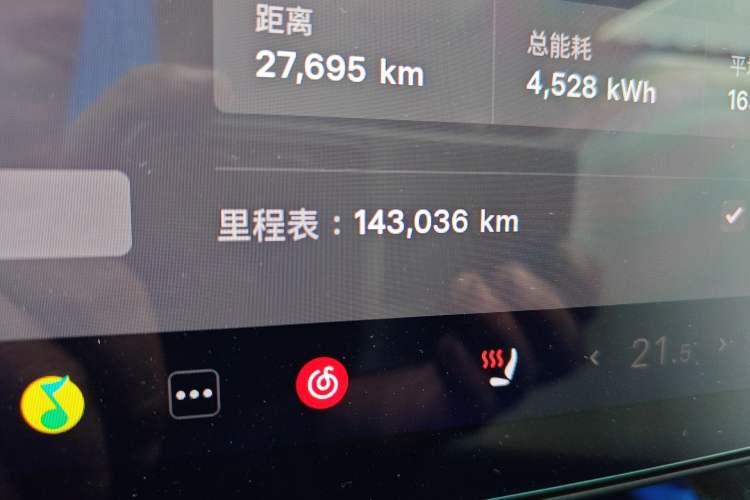 Used Tesla Model 3 2020 Standard Range Rear-Wheel Drive Upgraded Version Odometer Close Up