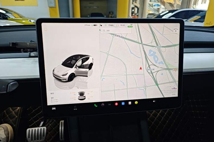 Used Tesla Model Y 2021 Performance High-Performance All-Wheel-Drive Version Audio And AC Panel