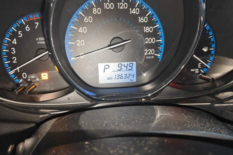 Used Toyota Vios FS 2017 1.5L CVT Fengchi Edition Odometer Close Up