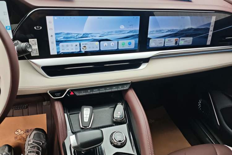 Used Geely Auto Monjaro L 2021 2.0TD DCT EVO Two-Wheel Drive Smart Luxury Version Audio And AC Panel