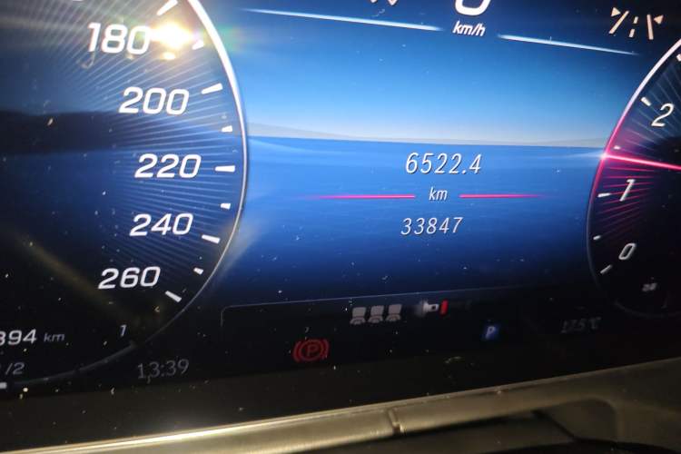 Used Mercedes-Benz C-Class 2023 C 260 L Sport Edition Odometer Close Up