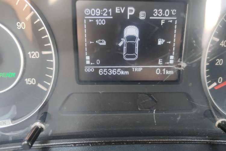 Used Dongfeng Fengon E3 2019 EVR Range-Extended Smart Enjoyment Model Odometer Close Up