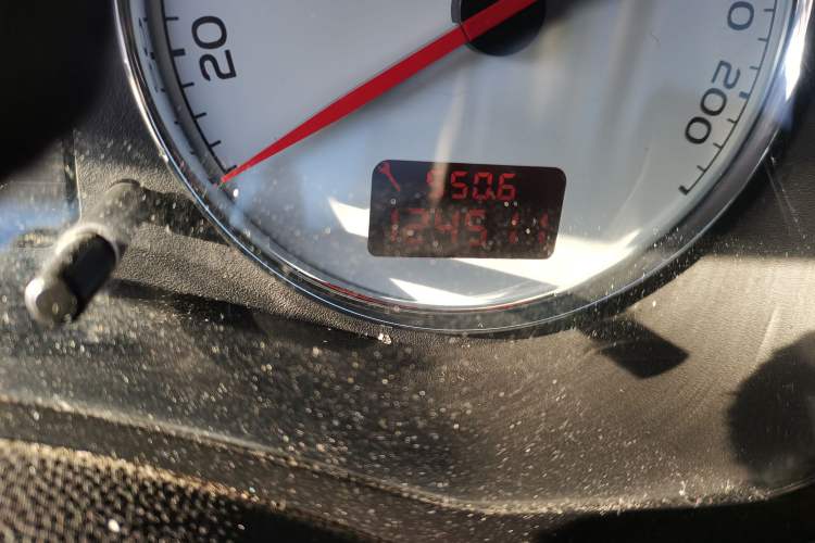 Used Peugeot 307 2010 Sedan 1.6L Automatic Comfort Edition Odometer Close Up