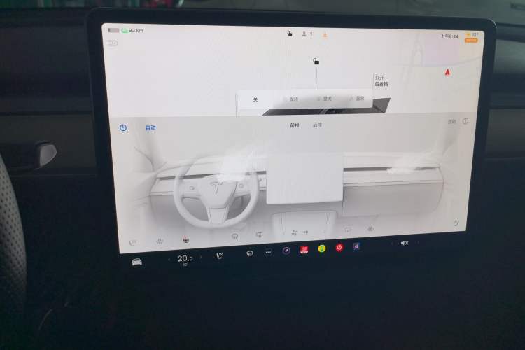 Used Tesla Model Y 2022 Revised Version Rear-Wheel Drive Audio And AC Panel