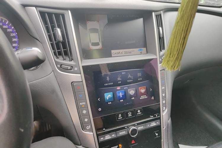 Used Infiniti Q50L 2015 2.0T Sport Edition Audio And AC Panel