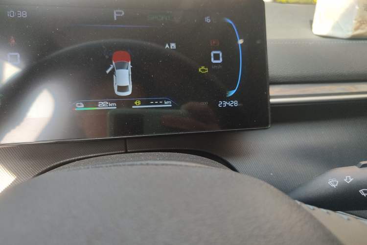 Used BYD Destroyer 05 2024 HONOR Edition DM-i 55KM Luxury Model Odometer Close Up