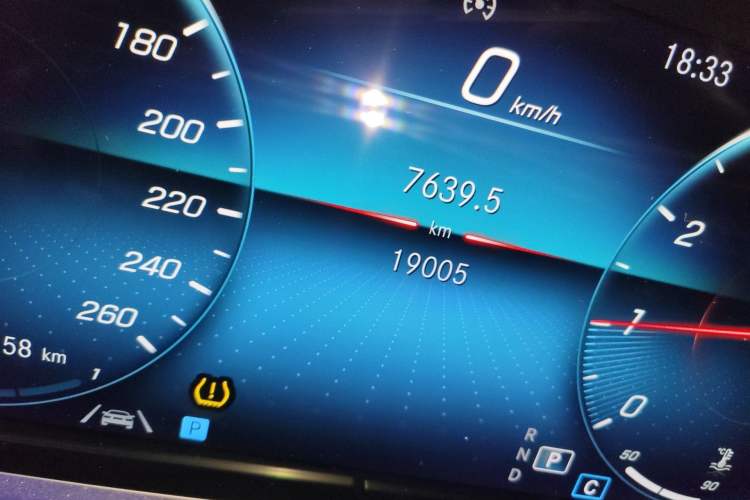 Used Mercedes-Benz CLS 2022 CLS 300 Luxury Model Odometer Close Up