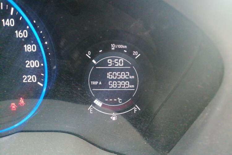 Used Honda Vezel 2015 1.8L CVT 2WD Elite Model Odometer Close Up