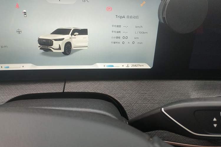 Used Chery Tiggo 9 2023 2.0T Dual-Clutch Two-Wheel Drive Luxury Edition 5 Seats Odometer Close Up