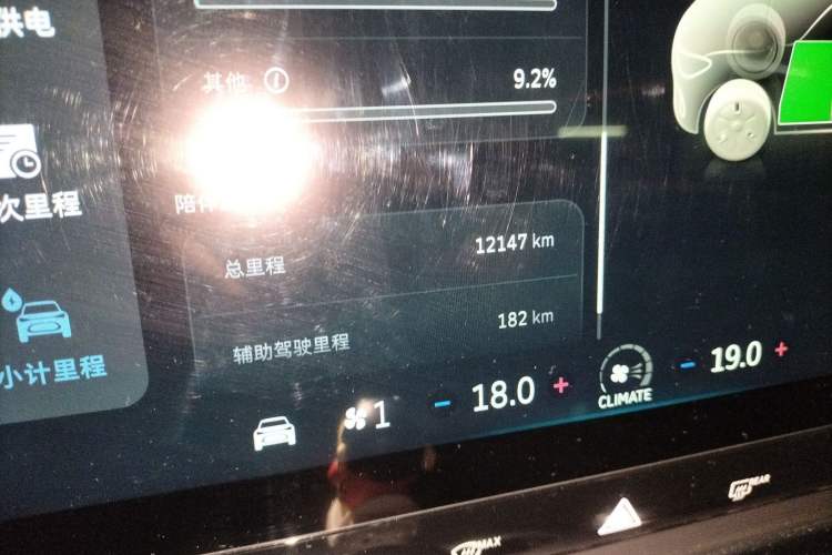 Used smart #1 2024 Dynamic Standard Edition Odometer Close Up