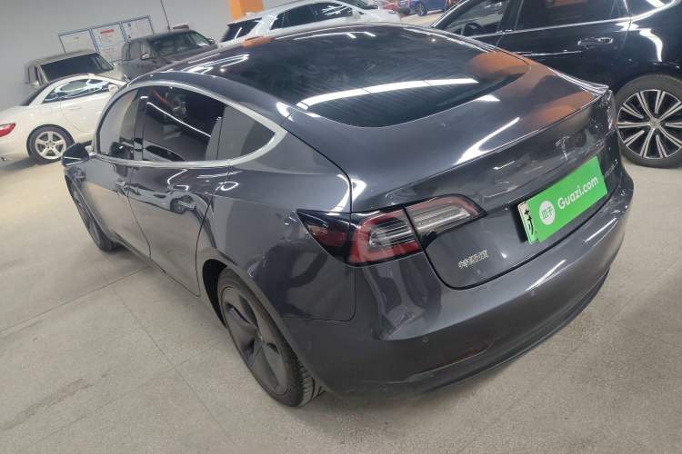 Used Tesla Model 3 2019 Standard Range Rear-Drive Upgraded Version Rear Left 45 Deg