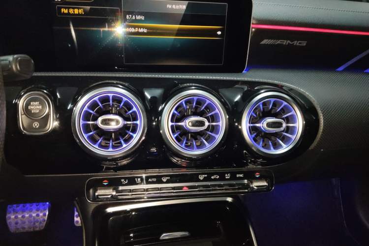 Used Mercedes-Benz A AMG 2019 AMG A 35 L 4MATIC Audio And AC Panel