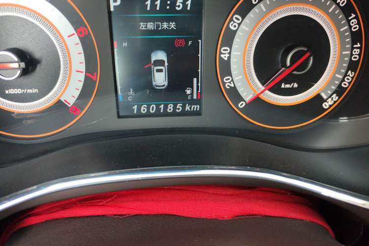 Used Leopaard CS9 2018 1.5T CVT Jingrui Model Odometer Close Up