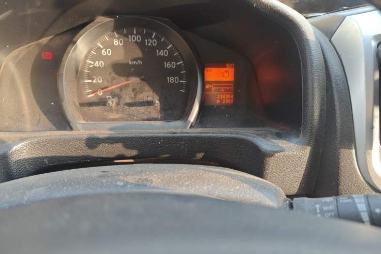 Used Nissan NV200 2010 1.6L Luxury Model Odometer Close Up