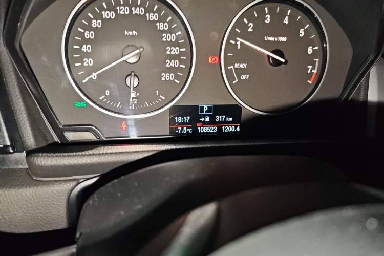 Used BMW 2 Series Active Tourer 2015 218i Leading Model Odometer Close Up