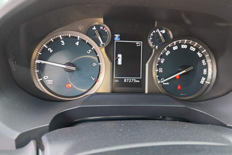 Used Toyota Prado 2019 3.5L Automatic TX-L Deluxe Edition with Rear-Mounted Spare Tire Odometer Close Up