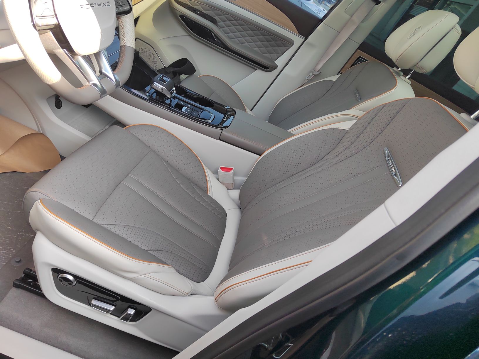 Переднее сиденье в автомобиле