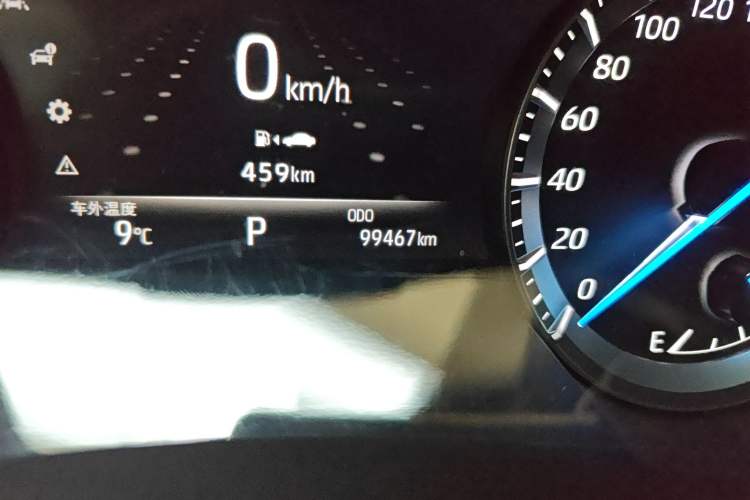 Used Toyota Crown Kluger 2021 2.5L HEV Four-Wheel Drive Elite Edition Odometer Close Up