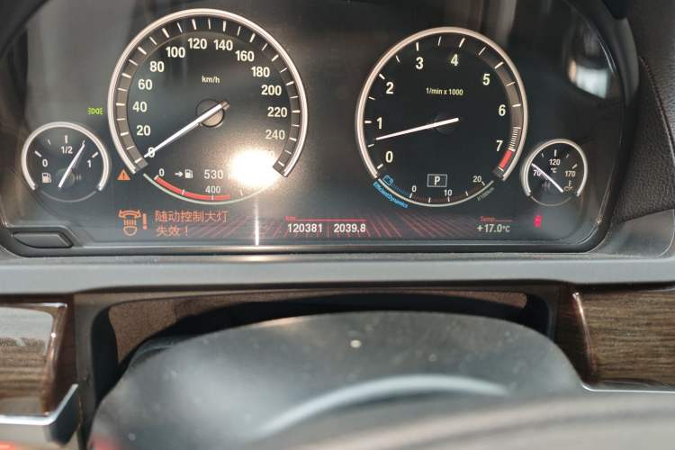 Used BMW 7 Series 2009 740Li Leading Model Odometer Close Up