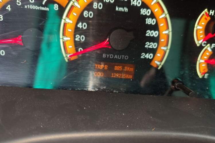 Used BYD F3 2013 1.5L Manual Luxury Model Odometer Close Up
