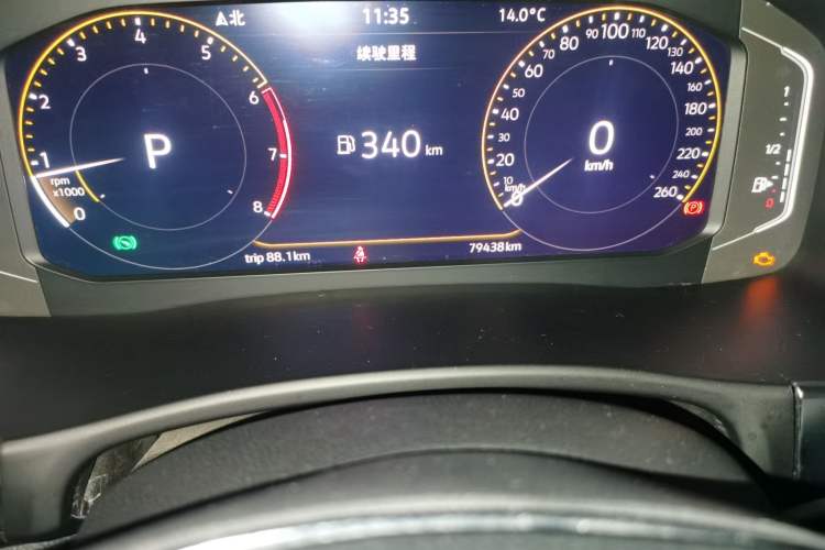 Used Volkswagen Teramont 2020 Revised Version 330TSI Two-Wheel Drive Luxury Edition Odometer Close Up