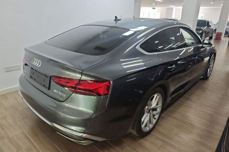 Used Audi A5 2024 Sportback 40 TFSI Fashionable and Dynamic Model Rear Right 45 Deg