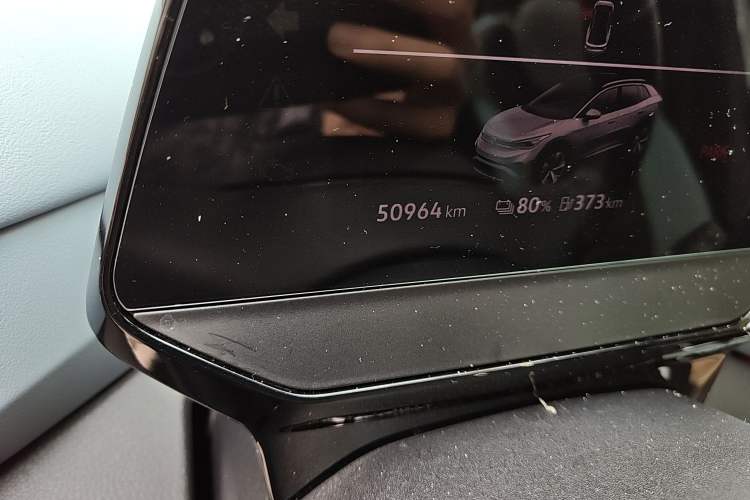 Used Volkswagen ID.4 X 2023 Ultra-Intelligent Long-Range Version Odometer Close Up