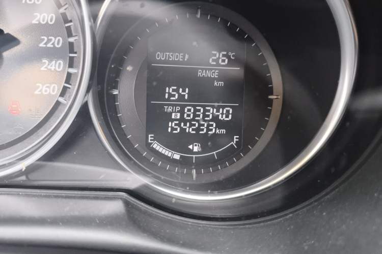 Used Mazda CX-5 2014 2.0L Automatic Two-Wheel Drive Urban Version Odometer Close Up