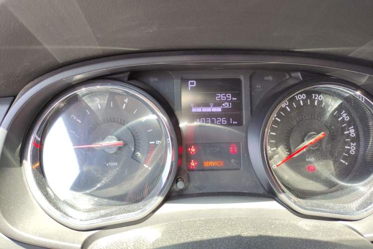 Used Citroen C3-XR 2018 1.6L Automatic Pioneer Model Odometer Close Up