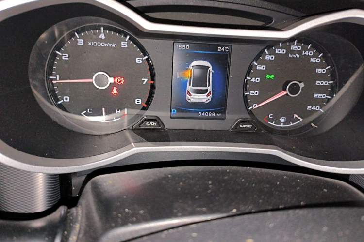 Used Geely Auto Emgrand GS 2018 Lingchao Edition 1.4T Automatic LingShang Smart Connectivity Model Odometer Close Up