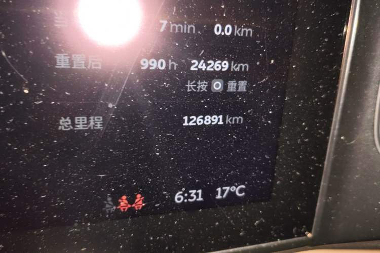 Used Nio ES6 2020 420 km Sport Edition Odometer Close Up