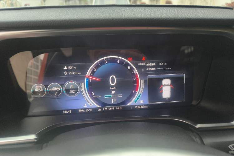 Used BAIC Off-Road BJ40 2023 2.0T Automatic Four-Wheel Drive Urban Hunter Edition Chivalrous Type Instrument Cluster